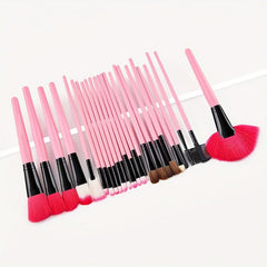 24pcs Pink Professional Makeup Brush Set Beauty and Makeup Tools
