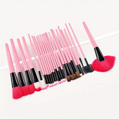 24pcs Pink Professional Makeup Brush Set Beauty and Makeup Tools