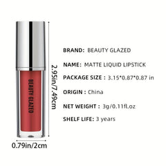 12 Shades Sensual Liquid Lipstick Matte Velvet Gloss Long Lasting Waterproof