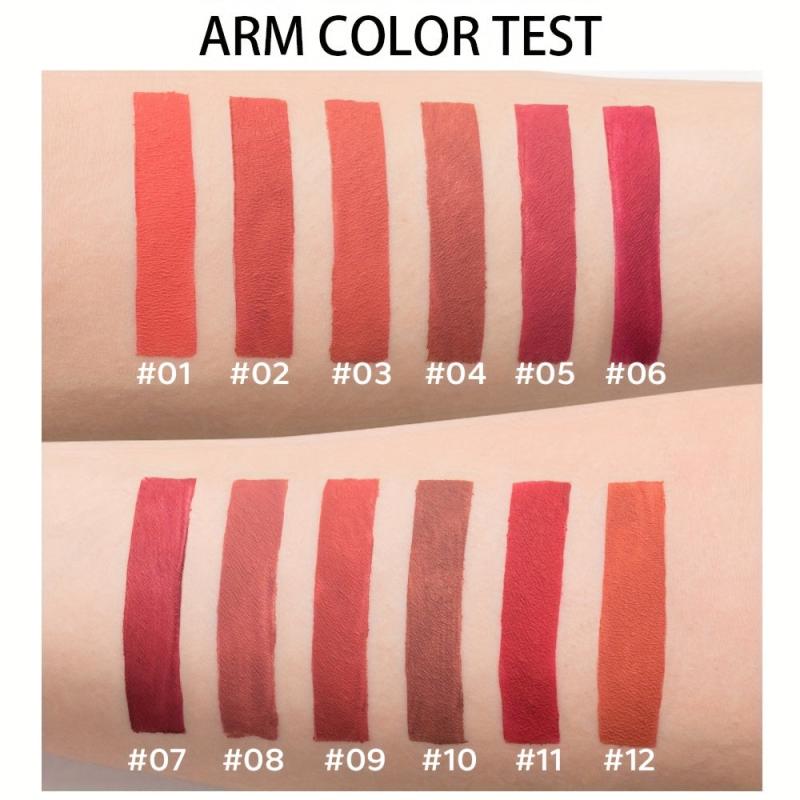 12 Shades Sensual Liquid Lipstick Matte Velvet Gloss Long Lasting Waterproof