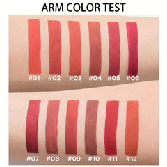 12 Shades Sensual Liquid Lipstick Matte Velvet Gloss Long Lasting Waterproof