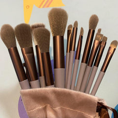 13pcs Makeup Brushes Kit Foundation Powder Eye Shadows Blush Make Up Brushes