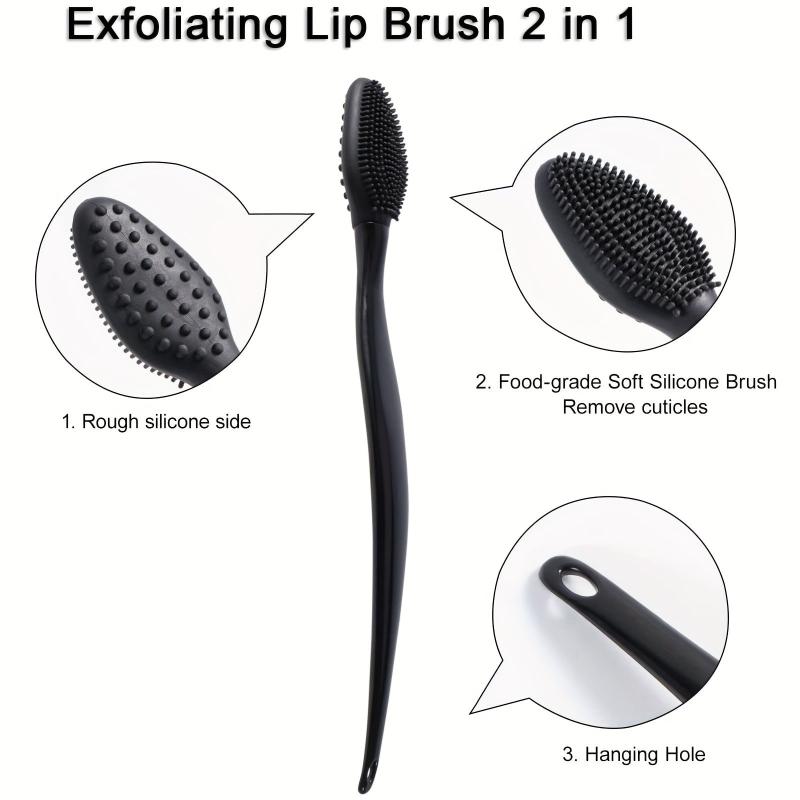 16pcs Silicone Lip Scrub Brushes Exfoliating Tool for Skincare