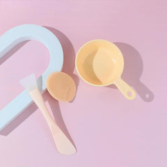 3pc Silicone Facial Mask Bowl & Brush Set