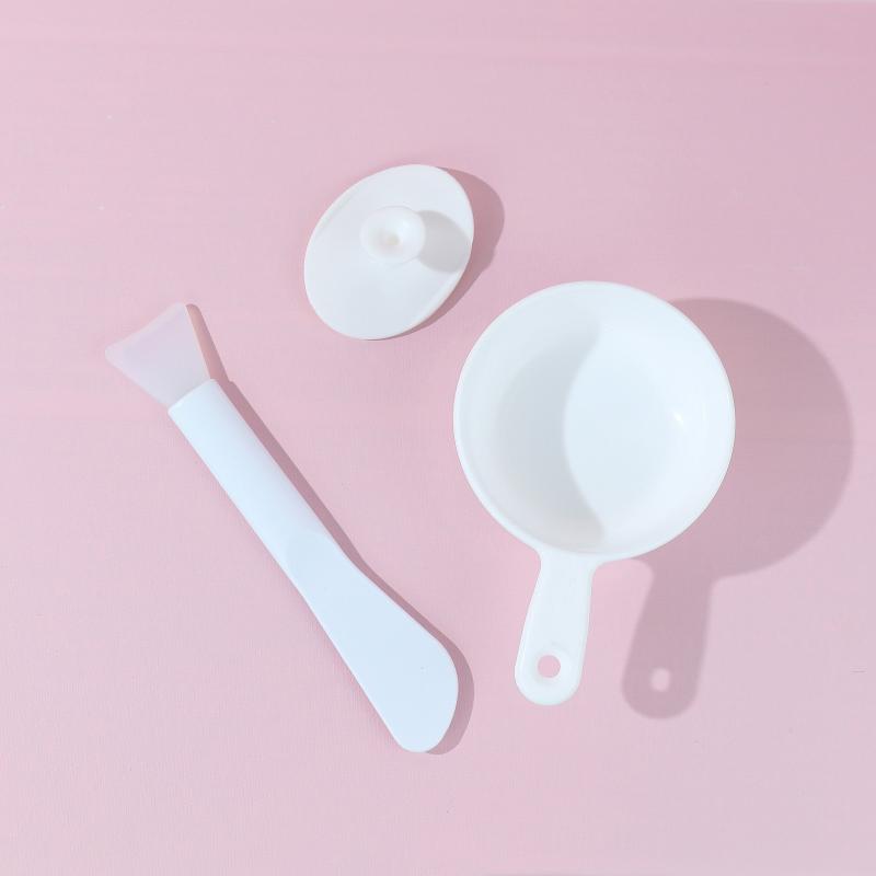 3pc Silicone Facial Mask Bowl & Brush Set