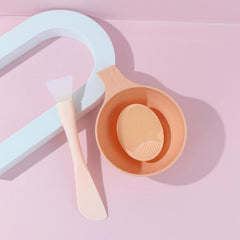3pc Silicone Facial Mask Bowl & Brush Set