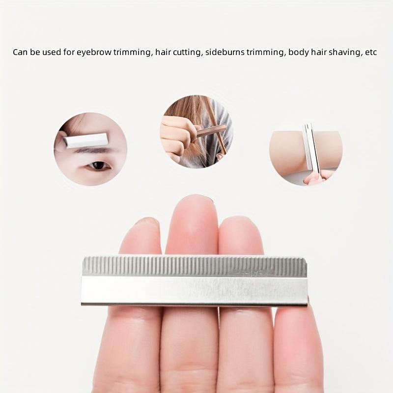 10pcs Spare Blades For Eyebrow Hair Razor - Thin & Thick Hair Cutting