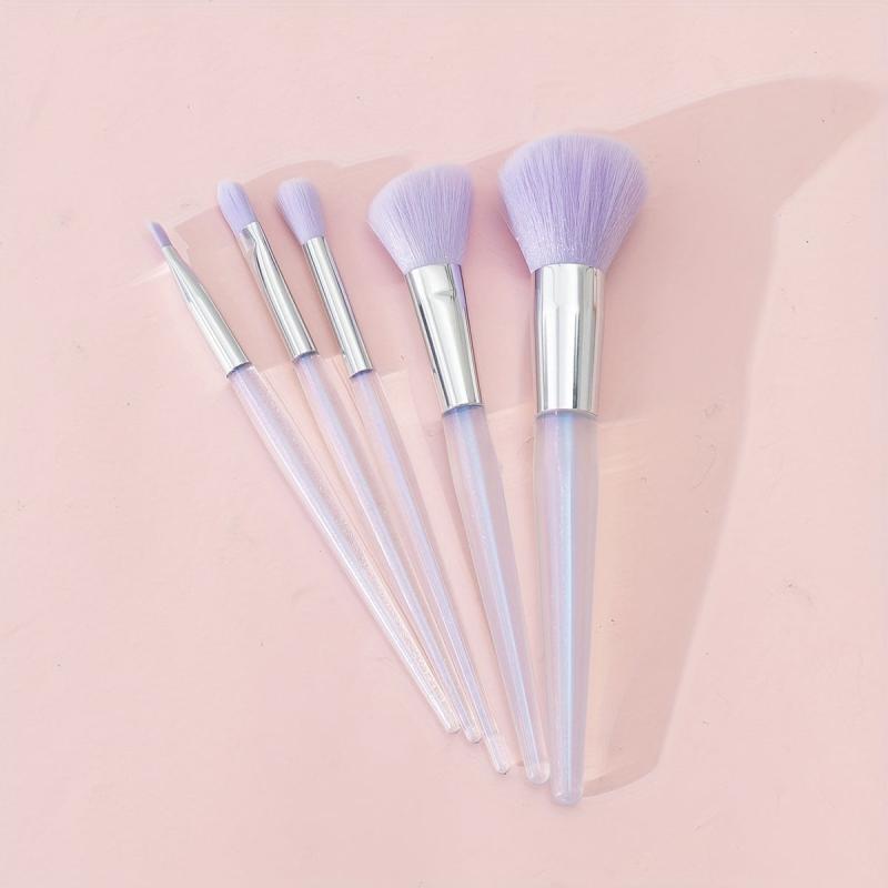 5Pcs Mermaid Makeup Brush Set for Face Eye Cosmetic Tools