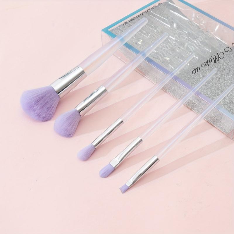 5Pcs Mermaid Makeup Brush Set for Face Eye Cosmetic Tools