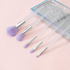 5Pcs Mermaid Makeup Brush Set for Face Eye Cosmetic Tools