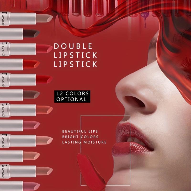 Matte Lipstick & Gloss Set - Longwear Lip Crayon & Glossy Lipgloss