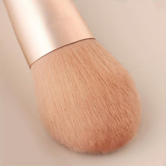 7pcs Travel Makeup Brush Set - Pink