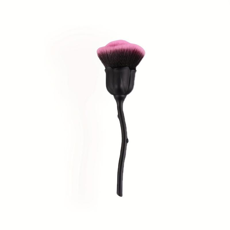 2pcs Rose Shape Powder Makeup Brush Set