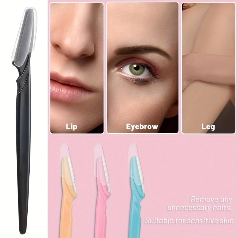 48 pcs Covered Eyebrow Razors for Women and Men - Smooth Peach Fuzz