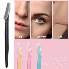 48 pcs Covered Eyebrow Razors for Women and Men - Smooth Peach Fuzz