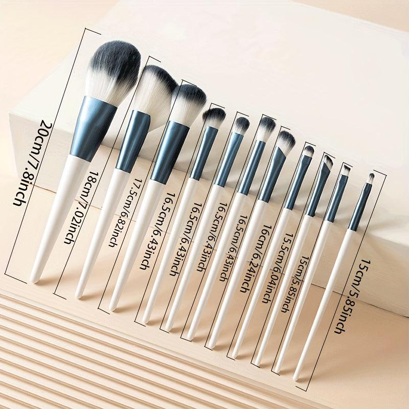11 Pcs Makeup Brush Set Soft Hair Eye Shadow Blush for Daily Makeup