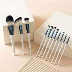 11 Pcs Makeup Brush Set Soft Hair Eye Shadow Blush for Daily Makeup