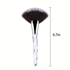 Fan Makeup Brush Highlighting Blush Bronzer Cheekbones Brush
