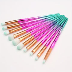 10pcs Makeup Brushes Kit Detail Smudge Brush For Eyeliner Eyeshadow