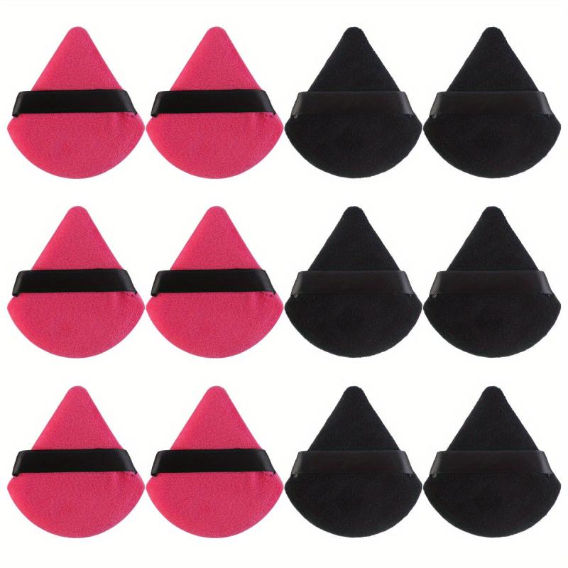 12pcs Triangle Makeup Puff Loose Powder Soft Sponge