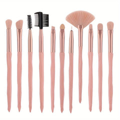 15pcs Pink Makeup Brush Set - Professional Tools