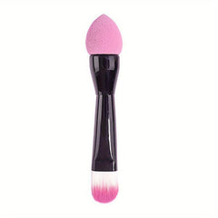 Double Headed Foundation Brush With Makeup Sponge