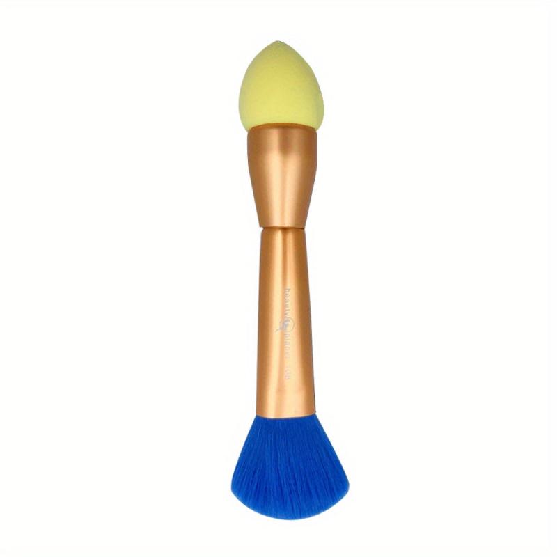Double Headed Foundation Brush With Makeup Sponge
