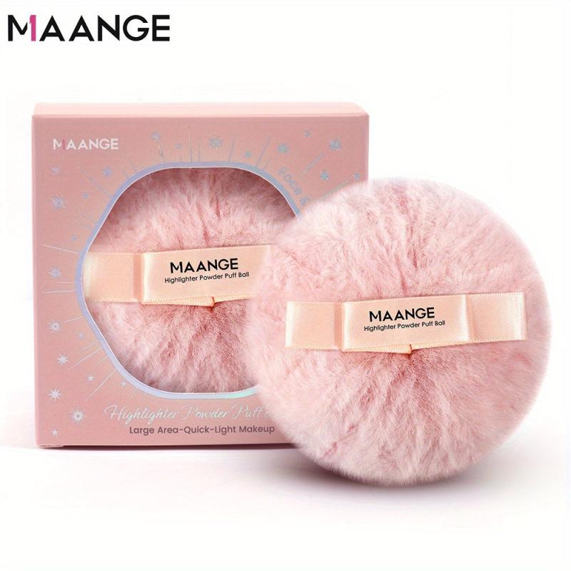 Fluffy Powder Puff Peach Shaped Body Powder Puff With Ribbon