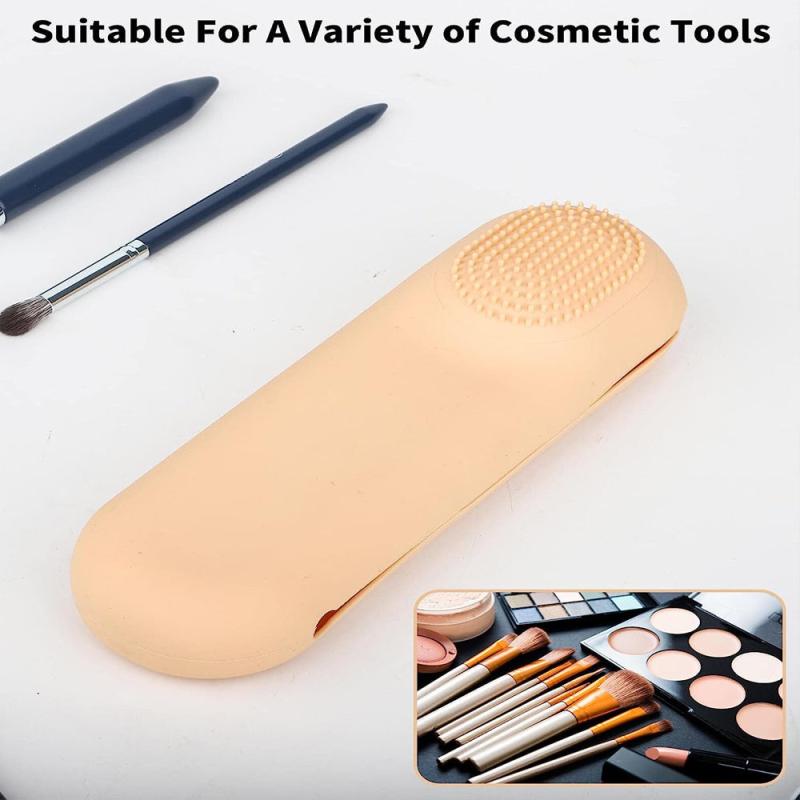 Large Magnetic Travel Brush Holder Anti-fall Silicone Organizer