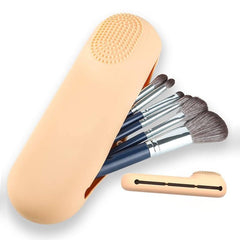 Large Magnetic Travel Brush Holder Anti-fall Silicone Organizer