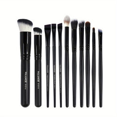 11-Piece Professional Makeup Brush Set with Synthetic Bristles
