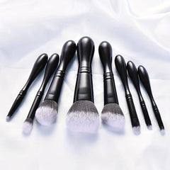 8pc Baseball Bat Makeup Brush Kit Soft Bristles Blush Powder Eyeshadow Cosmetic