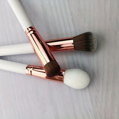 3 Pcs Synthetic Foundation Cosmetic Brush Kabuki Blush Brush Set