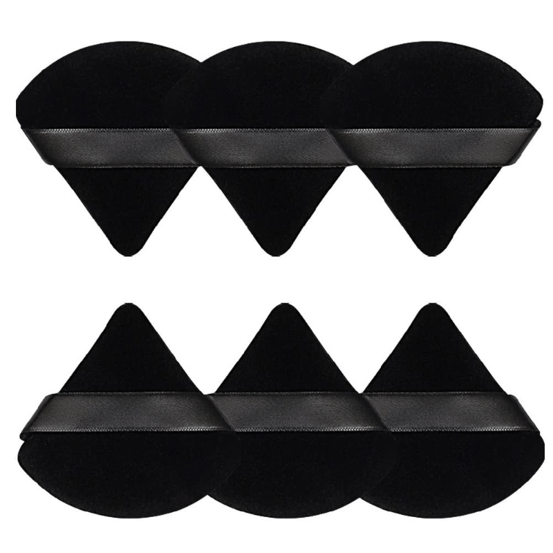 6 Soft Triangle Makeup Puff for Contouring Under Eyes Beauty Tools