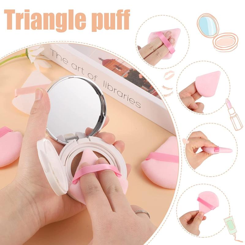 6 Soft Triangle Makeup Puff for Contouring Under Eyes Beauty Tools