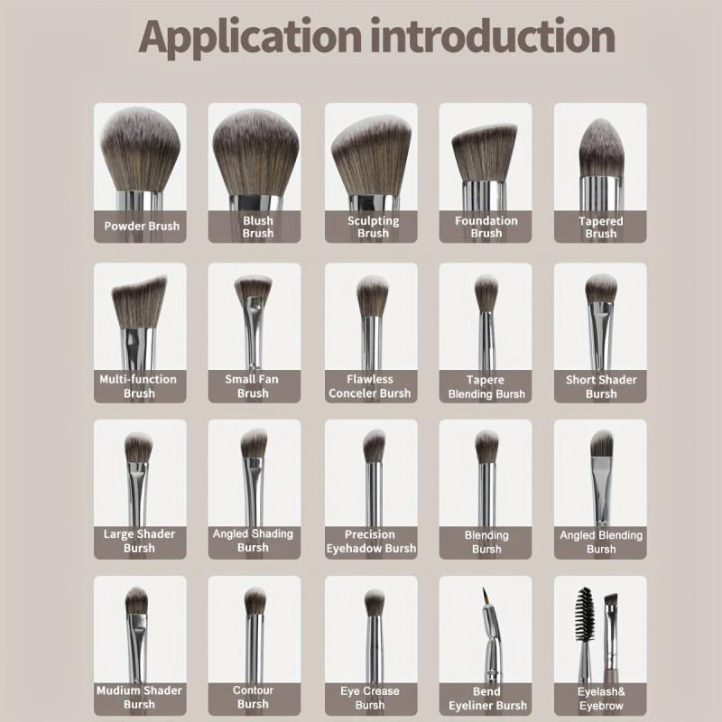 20pcs Synthetic Makeup Brush Set with Box