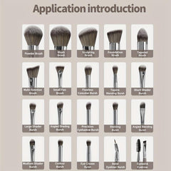 20pcs Synthetic Makeup Brush Set with Box