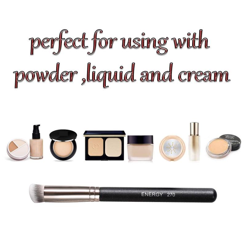 ENERGY Mini Concealer Brush Kabuki for Under Eye Coverage