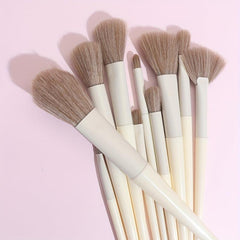 10pcs Makeup Brush Set Synthetic Fiber Eyeshadow Foundation Blush Concealer