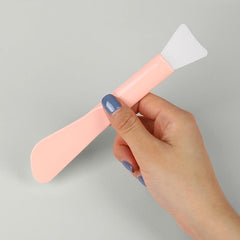 Soft Double Headed Silicone Facial Mask Brush for Skin Care