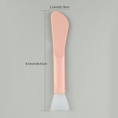 Soft Double Headed Silicone Facial Mask Brush for Skin Care