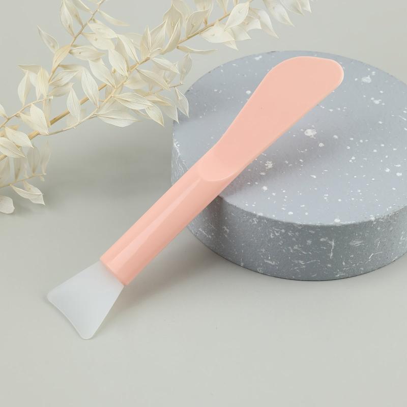 Soft Double Headed Silicone Facial Mask Brush for Skin Care