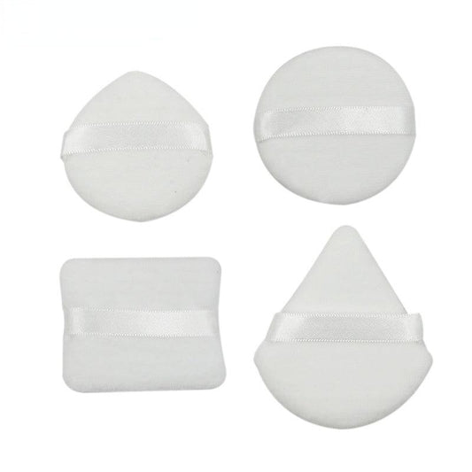 4pcs Cotton Makeup Sponge Puff Dry Wet Dual Use