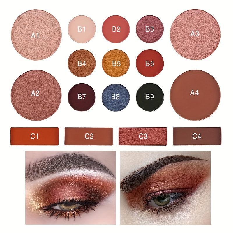 17-Color Makeup Palette Contouring Brightening Shadow Concealer Eyeshadow