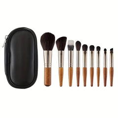 9 Piece Makeup Brushes Set with Brush Bag