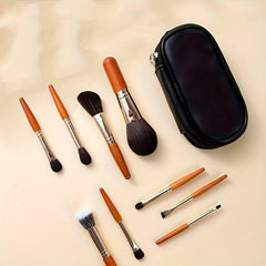 9 Piece Makeup Brushes Set with Brush Bag