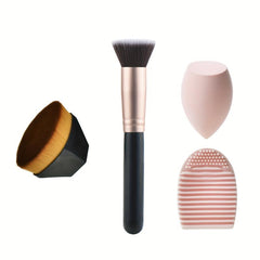 4 Pcs Multifunctional Foundation Brush Set Blush Brush