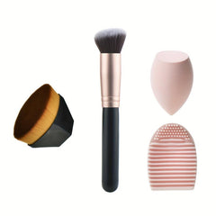 4 Pcs Multifunctional Foundation Brush Set Blush Brush