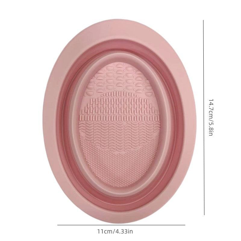 Silicone Makeup Brush Cleanser Mat & Bowl