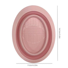 Silicone Makeup Brush Cleanser Mat & Bowl